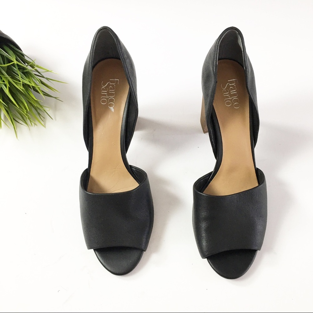 Franco sarto block heel peep toe sandals 13